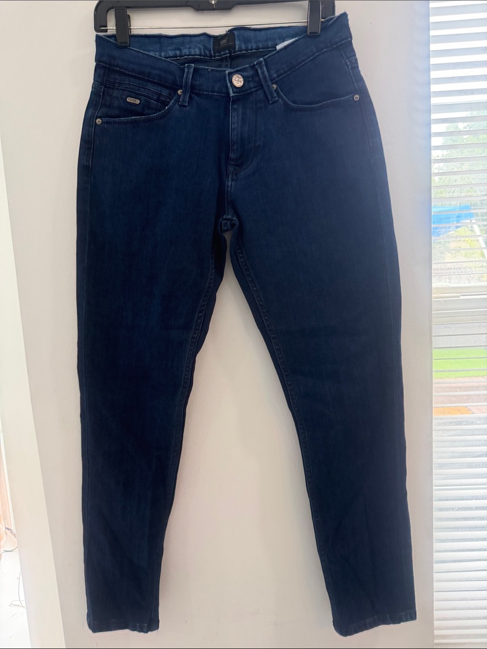 Lee Dark Blue Men's Stretch Jeans - Classic Slim Fit